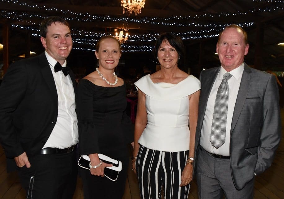 Steve and Fiona Martin, Kerwee Feedlot, Jondaryan, with guest speaker Sally Mitchell and her husband Barry Ashwin, Torrumbarry, Victoria.