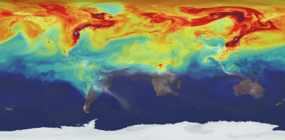 A year in the life of the Earth's CO2