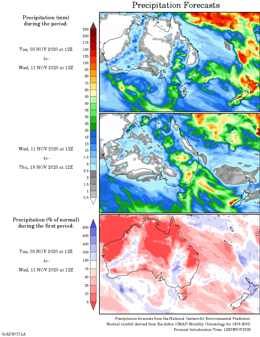 Weekly rainfall wrap + rain outlook, 4 Nov 2020 Grain Central
