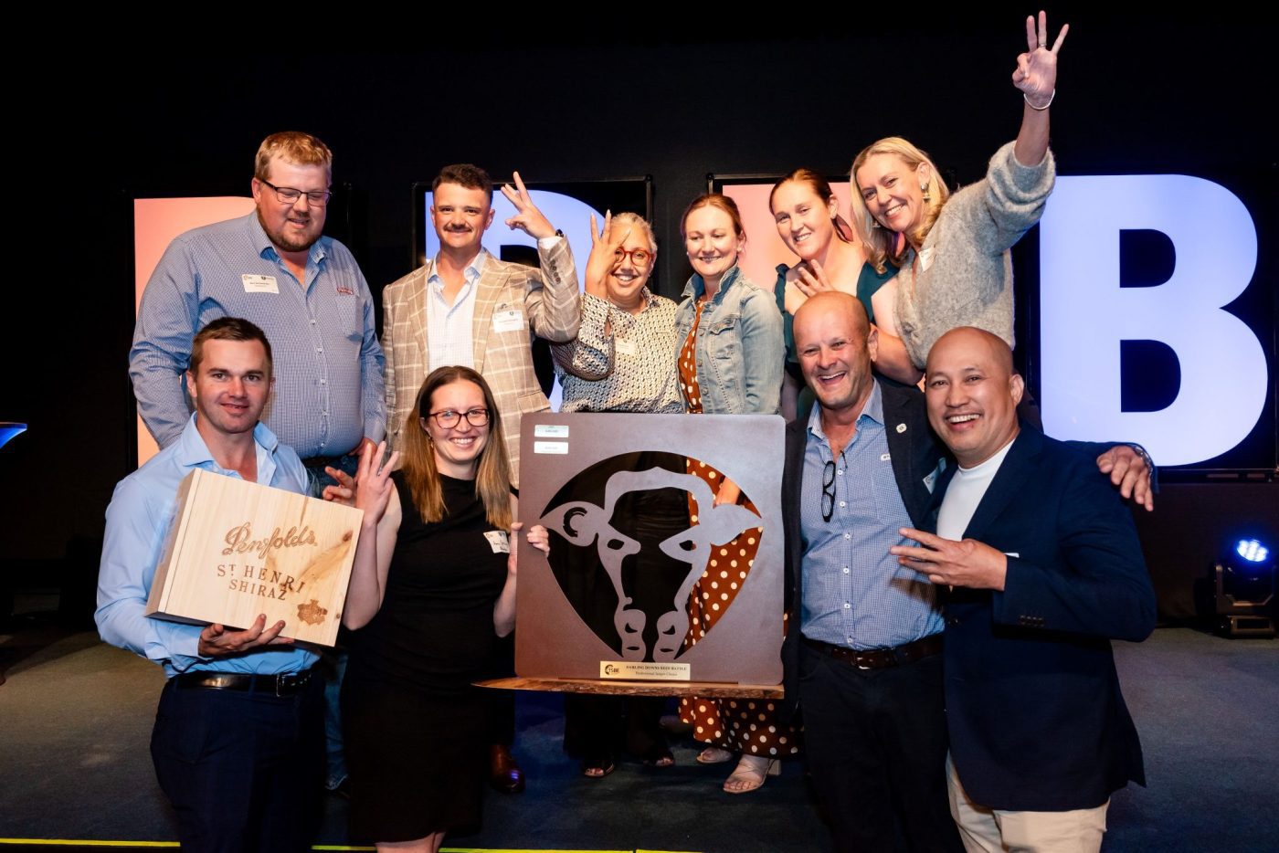 Stockyard team claiming their award